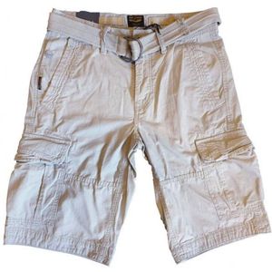 Pme legend beige canvas short met riem - valt kleiner -  Maat W29