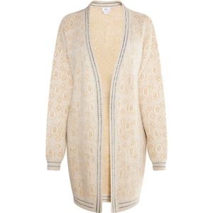 usha - FESTIVAL - Gebreid Vest - Crème / Lichtbeige / Navy