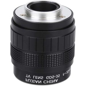 35 mm f/1.7 TV-lens met gesloten circuit voor Pentax, Fuji en meer - zwart