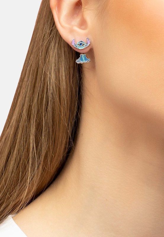 Lilo & Stitch - Stitch Dames Ear Stud - Zilverkleurig - Oorknopjes