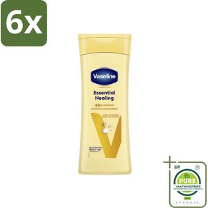 Vaseline Bodylotion Essential Healing 400 ml - Voordeelverpakking - 6 stuks - Lichaamslotion - Diepe voeding