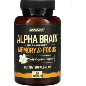 Onnit - Alpha Brain - Memory & Focus - 90 capsules