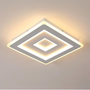 Delaveek-Ultra Slim Acryl LED Plafondlamp - 28W 3150lm - Warm 3000K - Wit - Dia 20CM