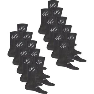 Jack & Jones Unisex Sportsokken Zwart 20 Paar One Size