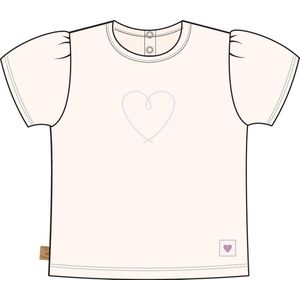 Frogs and Dogs - T-Shirt Heart | Egret - Katoen - Maat 68