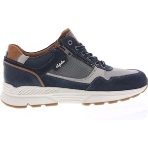 Heren Sneakers Australian Connery Blue Leather Blauw - Maat 42