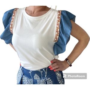 T-shirt met jeans, one size