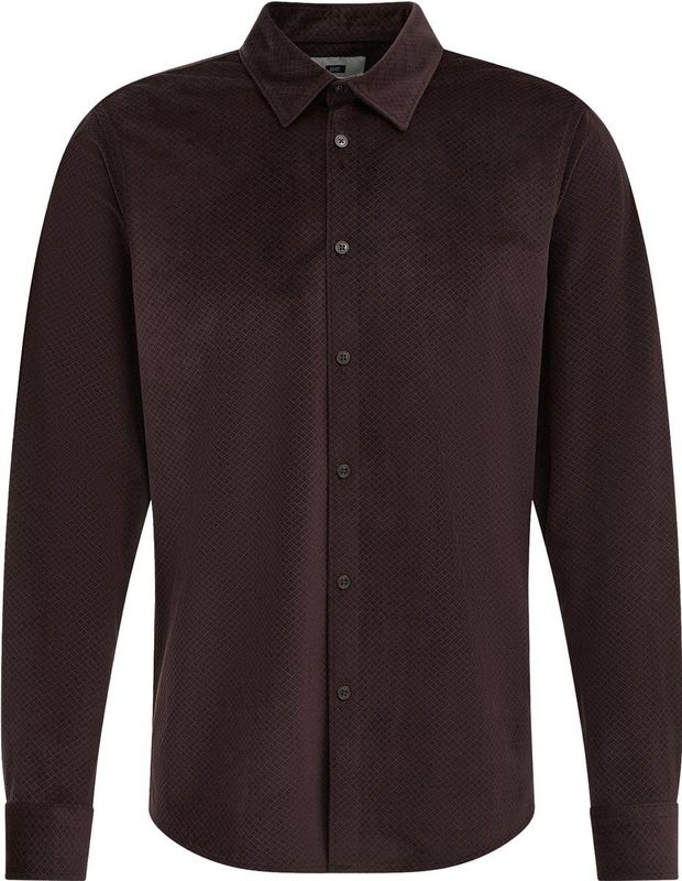 WE Fashion Dames velvet overhemd