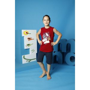 Kinder setje - Zomer setje - maat 9/10 jaar - Set van t shirt short - Jongens Short Set - Pyjama - Kleding - Mauwloos