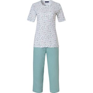 Pastunette - Sweet Dots - Pyjamaset - Maat 50 - Wit/Groen - Katoen