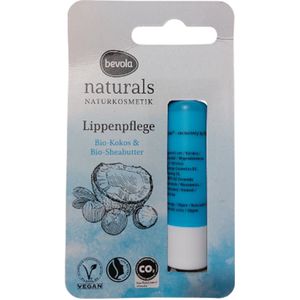 Bevola Naturals Lippenbalsem - Natuurkosmetiek - Bio-kokos & Bio-Sheabutter | Verzorgende Lippenbalsem - Beschermende Lippenbalsem - Vegan
