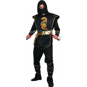 Vegaoo - Zwart ninja pak voor mannen