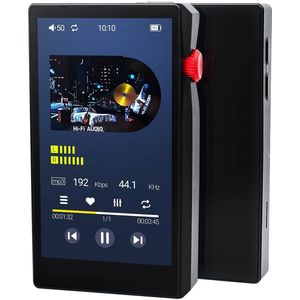 MP3 Speler HiFi met Bluetooth/Wifi - 64GB + 256GB SD Kaart - 3.5inch TFT - DSD256 Audio - C8 - Zwart