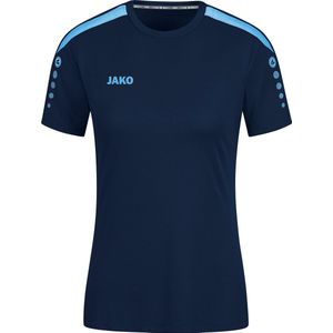 JAKO Shirt Power Korte Mouw Dames Marine-Blauw Maat 38