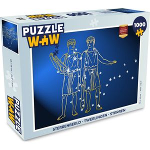 Puzzel Sterrenbeeld - Tweelingen - Sterren - Legpuzzel - Puzzel 1000 stukjes volwassenen