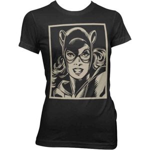 DC Comics Batman Dames Tshirt -S- Catwoman Zwart