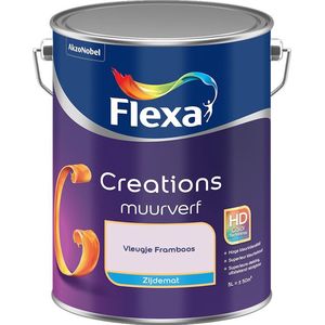 Flexa - Creations Muurverf Zijdemat - Vleugje Framboos - Mengverf - 5 Liter