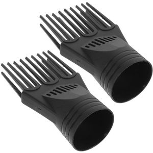 2pcs Hair Dryer Comb Diffuser Accessories Hair Dryer Nozzle Hair Dryer Accessories Comb Hair Dryer Comb Black Hood Combs