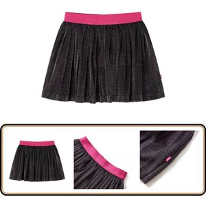 Kinderrokje met glitters - A-lijn - Maat 128 Kinderrokje - Meisje - Jurk - Glitter - Marineblauw