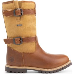 Travelin' Sweden Dames Outdoorlaarzen - Waterdicht en Ademend - Wol gevoerde wandellaars - Cognac Leer