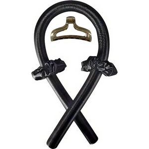 Bonta - Heatless curls - 4-delig - Curling Ribbon - Krulspelden - Haarrollers - Krullen Zonder Hitte - Krullers - Haar Rollers Zelfklevend - Haarkruller - Zwart