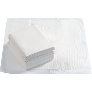 Incontinentie bed onderleggers - Wegwerp onderleggers - 60x60 cm - 25 stuks - Wit