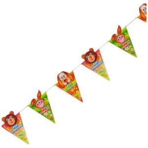 Carnival Toys Verjaardagsslinger Junior 140 X 25 Cm Oranje/groen