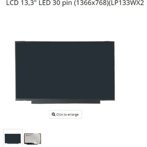 Laptop LCD Scherm - 13,3 - LED 30 pin (1366x768)(LP133WX2 TL -A1) Origineel - laptop beeldscherm vervangen - Pros Only!