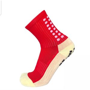 Gripsokken Voetbal Anti Blaren Unisex Rood One Size