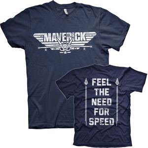 Top Gun Maverick Need For Speed T-Shirt Navy-M