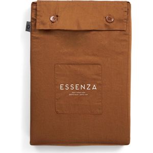 ESSENZA Minte Dekbedovertrek Leather brown - Lits-Jumeaux XL – 260x200/220 cm