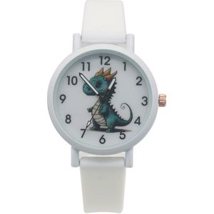 Horloge voor Kinderen - Draak - Kast 34 mm - Wit