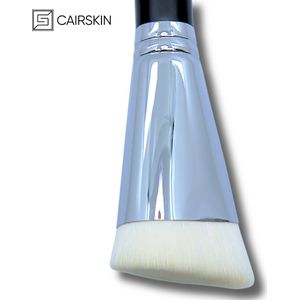CAIRSKIN CS150 Iconic Shaping & Contour Brush - Angled Shape - The Buff Collection - Sharp Angled Contouring Shaping Brush - Professional Makeup Visagie Kwast - Premium Synthethic Fibers - Vegan Brush