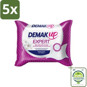 5 x Demak'Up – Reinigingsdoekjes Expert – 23 doekjes - Grootverpakking - Make-up Verwijderen - Gezicht Reinigen - Huid Reinigen - Make-up Doekjes - Huid Comfort