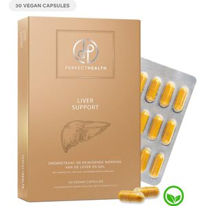 Perfect Health - Leverreiniging met Mariadistel - Curcumine Capsules Reinigt Lever en Gal - 30 Stuks - Leversupplementen Met Kurkuma C3 Complex