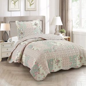 Lavandoux - Bedsprei - Quilt - Rosebud - 160x220 - 1-persoons - Roze