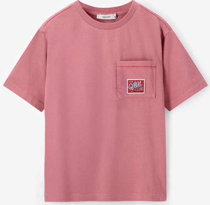 Sissy-Boy - T-shirt - Roze - Korte Mouwen - Hoge Ronde Halslijn - Relaxed Fit