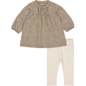 Quapi Meisjes baby kledingset: Jurk Kaat en Legging Kenzi Snow White maat 74