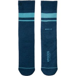 XPooos Essential Bamboo Sokken Blue Melange 67003, Maat 39/42
