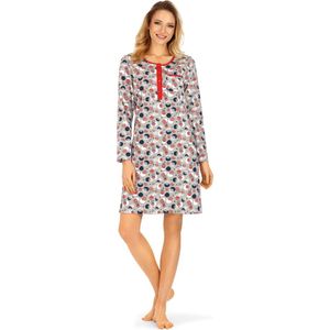 Ascafa Nachthemd 'Dreamy Nights' - Katoen - Lange Mouw - Maat 46