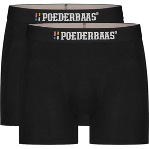 Poederbaas Bamboo Boxershorts (2-pack) - Zwart - Maat S - Boxershort Heren - Onderbroeken Heren - Bamboe