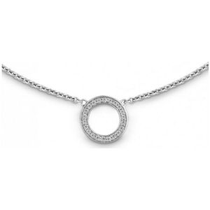 Quinn - Ciambella - Halsketting - Wit - Witte Goud - 0.11 ct Diamant