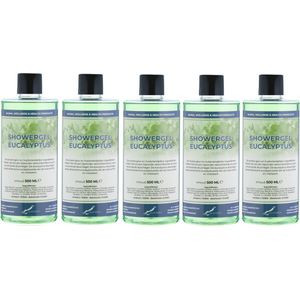 Douchegel Eucalyptus 500 ml - set van 5 stuks - Showergel