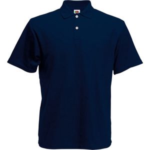 Fruit of the Loom 5 st Poloshirts heren XL marineblauw