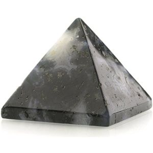 Ruben Robijn Agaat mos edelsteen piramide 25 mm