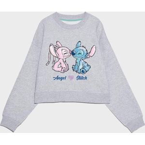 Lilo & Stitch - Crop Sweatshirt - grey - M/L