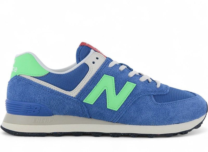 New Balance - Sneakers 574 - Blauw - Leer