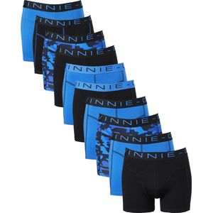 Vinnie-G Boxershorts Voordeelpakket - 10 stuks - Blue/Black - Maat XXL - Heren Onderbroeken - Geen irritante Labels - Katoen heren ondergoed