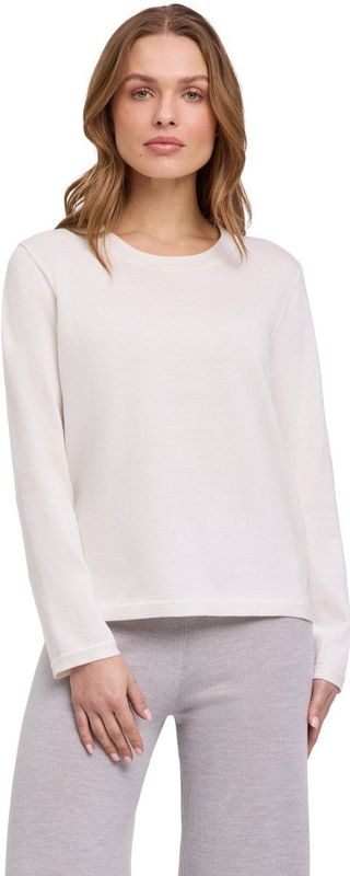 FALKE - Basic Crew Neck - Trui - Wit - Dames