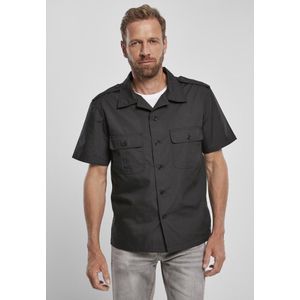 Urban Classics Overhemd -3XL- US Hemd Ripstop 1/2 Zwart